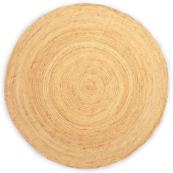 Extra Large Round Soft Jute Rug  200cm