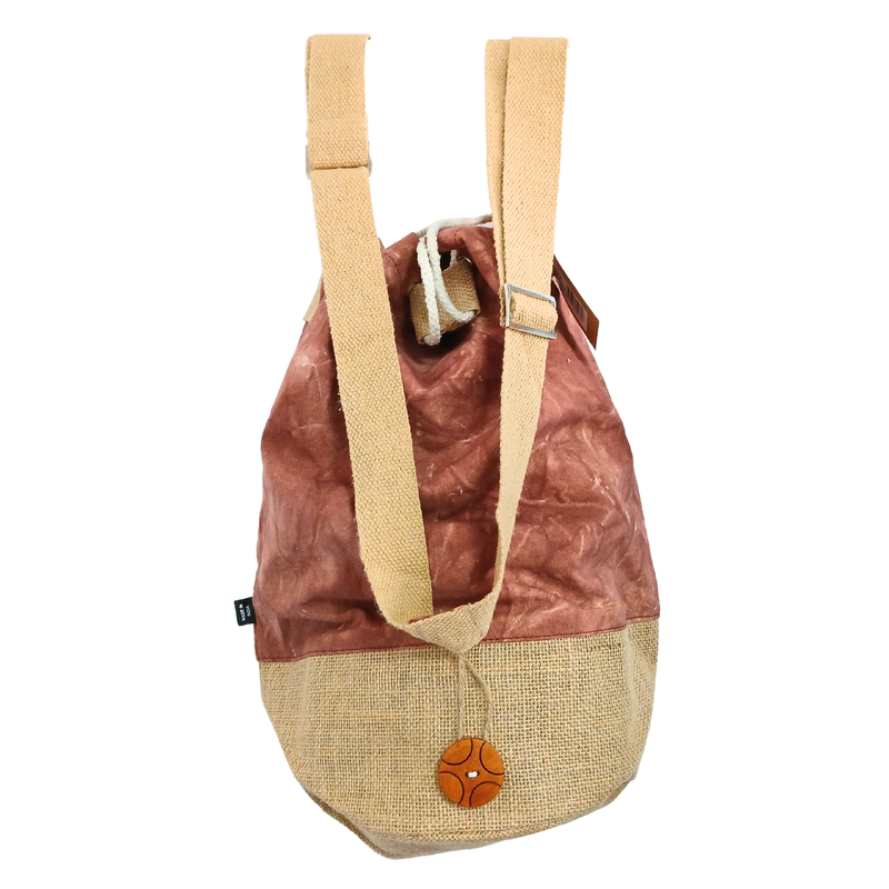 All Natural Backpack - Terracotta Stonewash - Hamsa