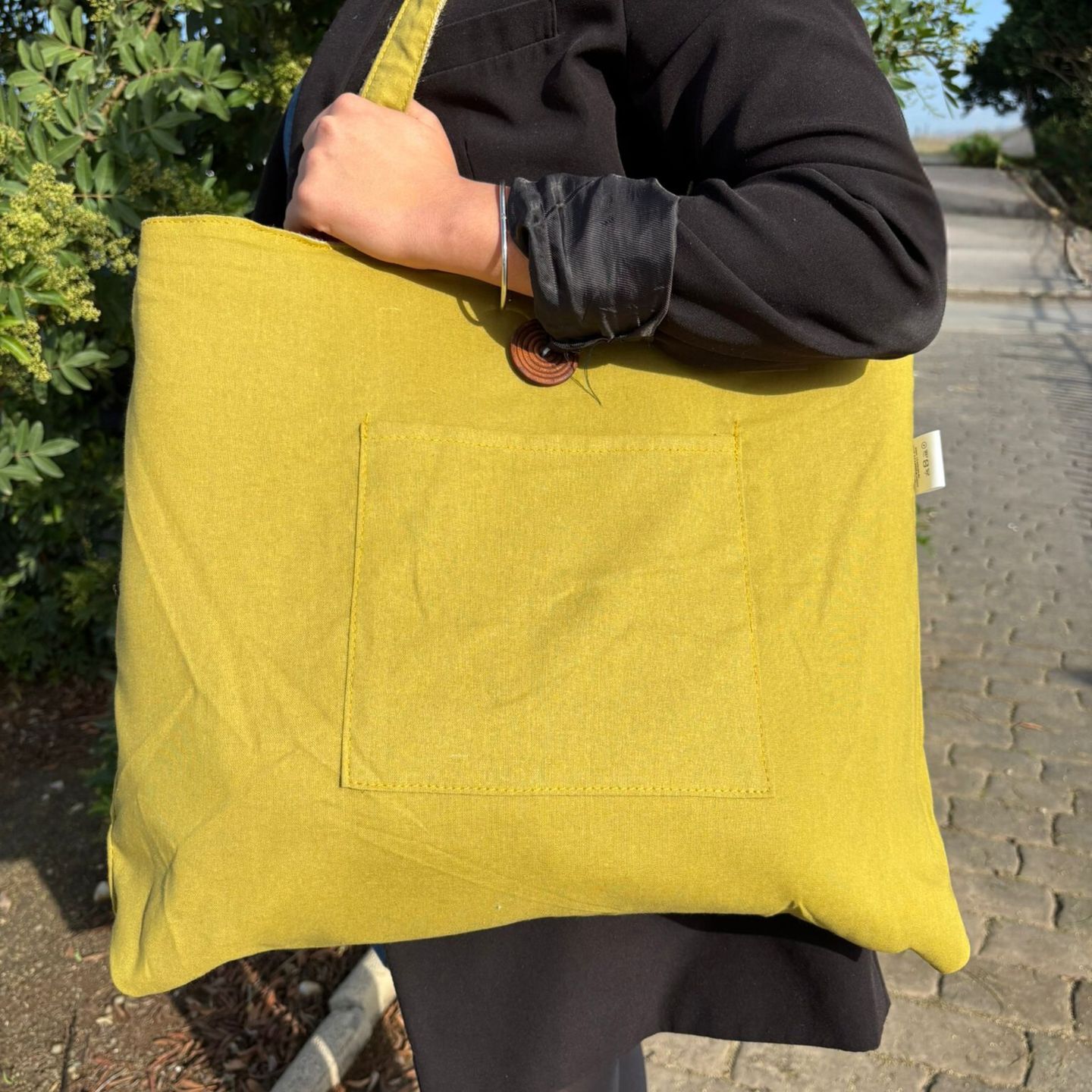 Jute & Cotton Reversible Big Bag