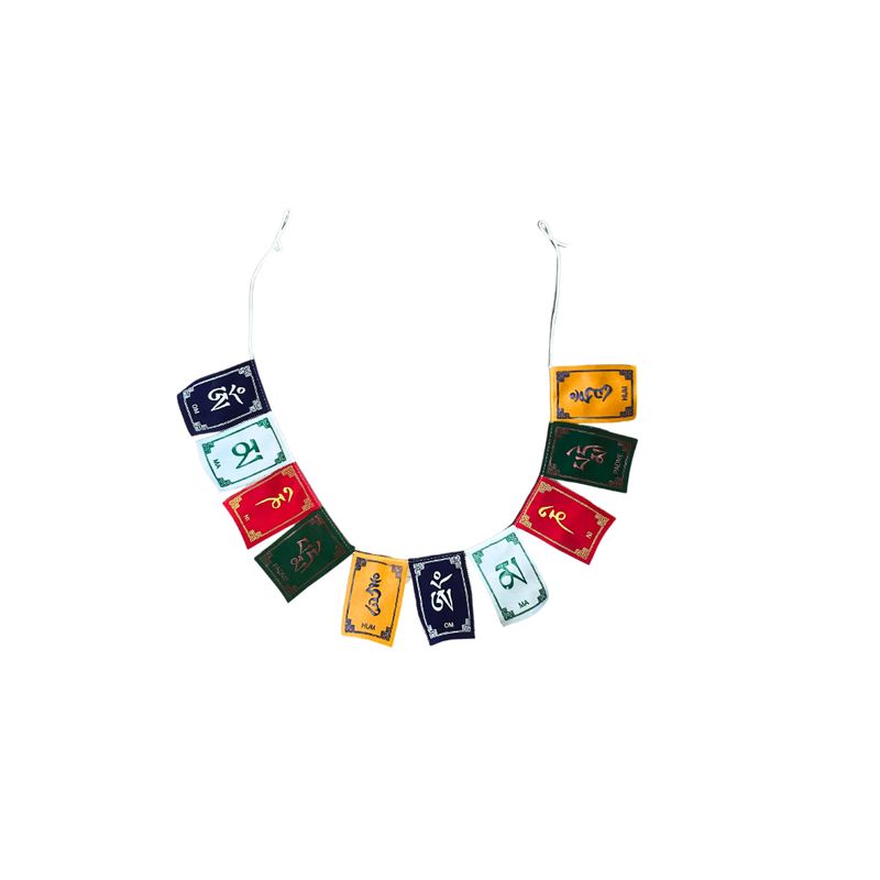 OM Tibetain Mantra Velvet Flags - Small (10 flags)