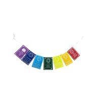 Seven Chakra Colours & Mantra - Small (7 Flags)