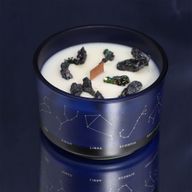 Zodiac Crystal Candle with Gemstone Bracelet - Capricorn