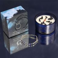 Zodiac Crystal Candle with Gemstone Bracelet -  Starter Pack (3 of each)