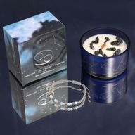 Zodiac Crystal Candle with Gemstone Bracelet -  Starter Pack (3 of each)