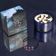 Zodiac Crystal Candle with Gemstone Bracelet -  Starter Pack (3 of each)