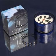 Zodiac Crystal Candle with Gemstone Bracelet -  Starter Pack (3 of each)