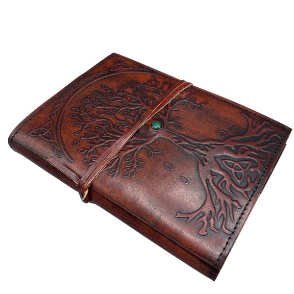 Small Tree of Life - wrap and stone decor - 18x13x2cm