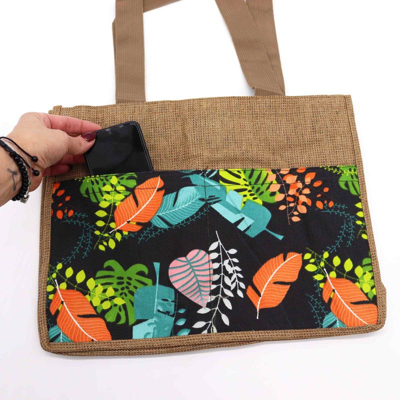 Tropical Market Shopping Bag - (3 assorted designs) - 40x30x9cm