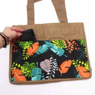 Tropical Market Shopping Bag - (3 assorted designs) - 40x30x9cm