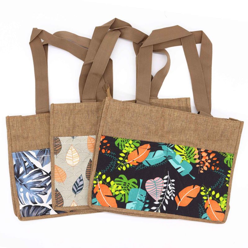 Tropical Market Shopping Bag - (3 assorted designs) - 40x30x9cm
