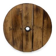 Beer Barrel Table & Parasol Stand - Natural