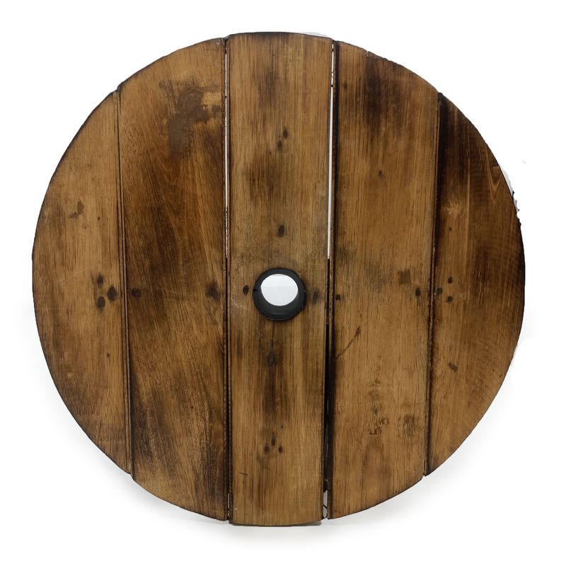 Beer Barrel Stool & Parasol Stand - Natural
