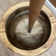 Beer Barrel Stool & Parasol Stand - Natural