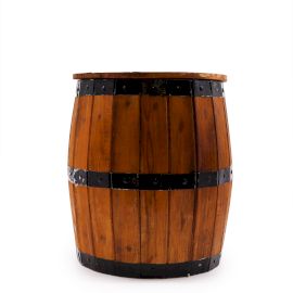 Beer Barrel Stool & Parasol Stand - Natural