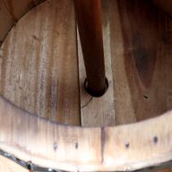 Beer Barrel Stool & Parasol Stand - Natural