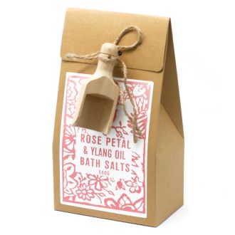 Pack of 3x 500g Bath Salt - Ylang and Rose Himalayan