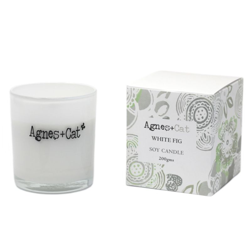 200g Gift Boxed Soy Wax Votive Candle - White Fig