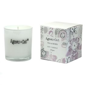 200g Gift Boxed Soy Wax Votive Candle - Tea and Roses