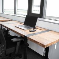 Office Desk in recycled wood and iron (drawers not included)