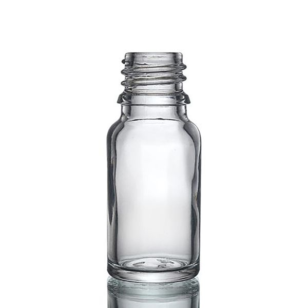 10ml Clear Glass Dropper Bottle (Gbot-07) - No Cap
