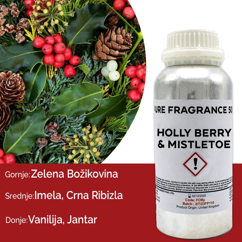 500g Pure FO - Holly Berry & Mistletoe