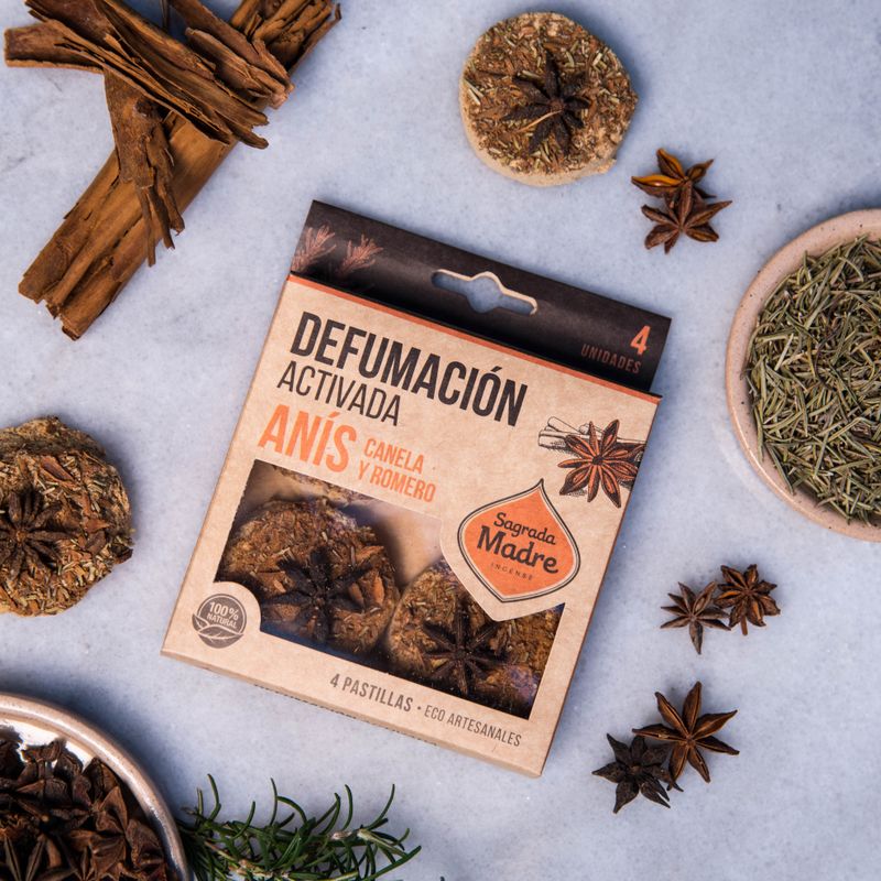 4-Pack Anise, Cinnamon, & Rosemary Incense Pills