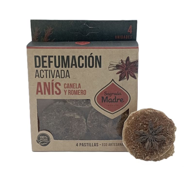 4-Pack Anise, Cinnamon, & Rosemary Incense Pills