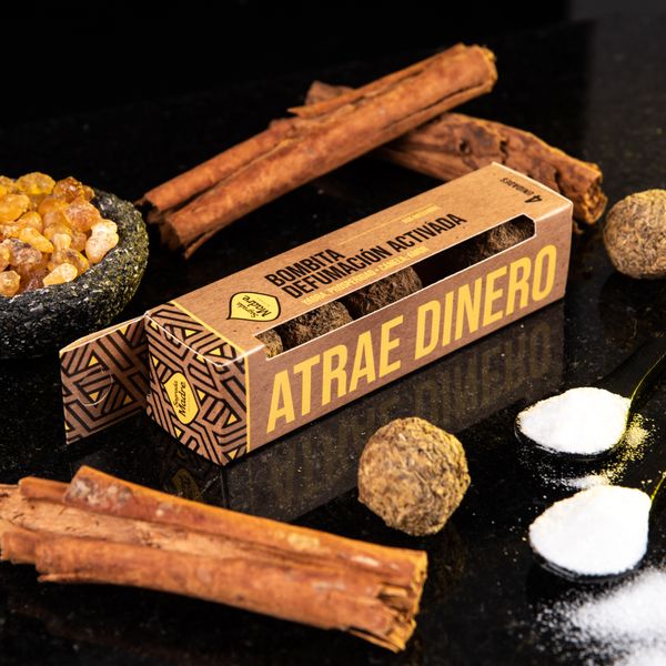 Incense Box of 4 Mini Incense Bombs - Attract Money