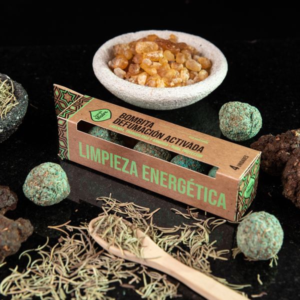Incense Box of 4 Mini Incense Bombs - Energy Cleansing