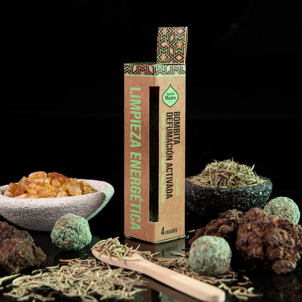 Incense Box of 4 Mini Incense Bombs - Energy Cleansing