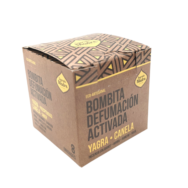 Mini Incense Bombs – Box of 8 Units, Yagra-Cinnamon