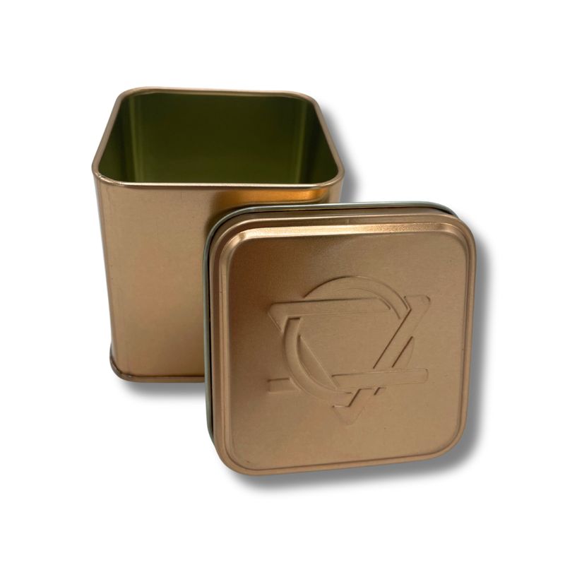 6.5x6.5x7cm Square Tin with Lids