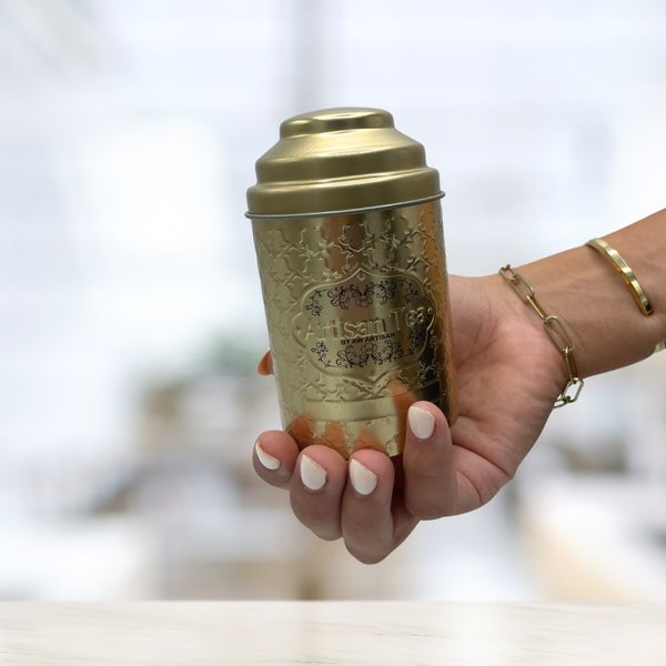 6.6x11.5 cm Tin with Dome Round Lid