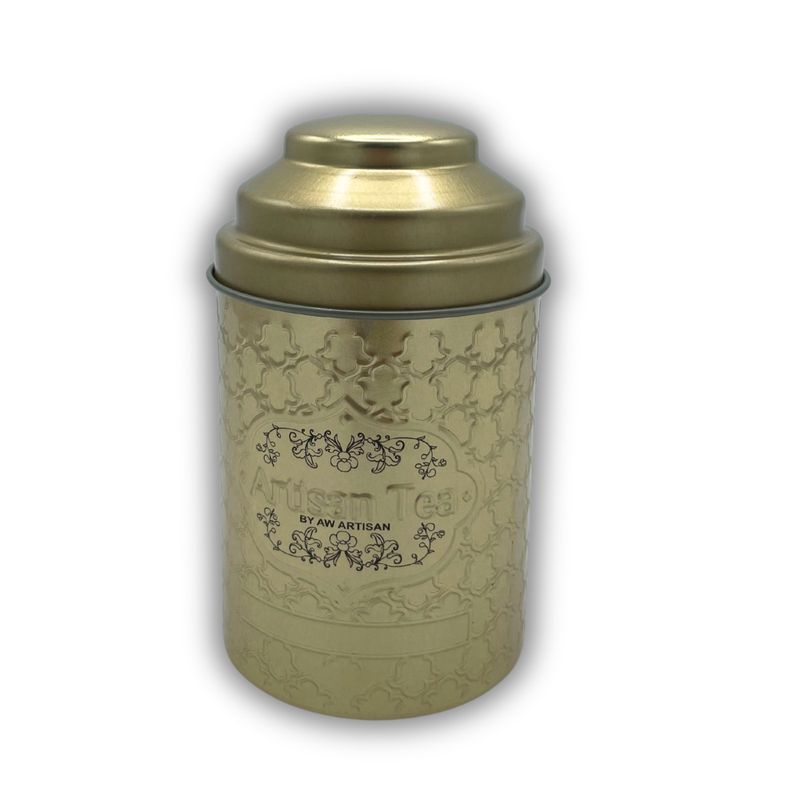 6.6x11.5 cm Tin with Dome Round Lid