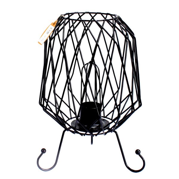 Mesh Salt Rock Brazier - White Salt Chunks