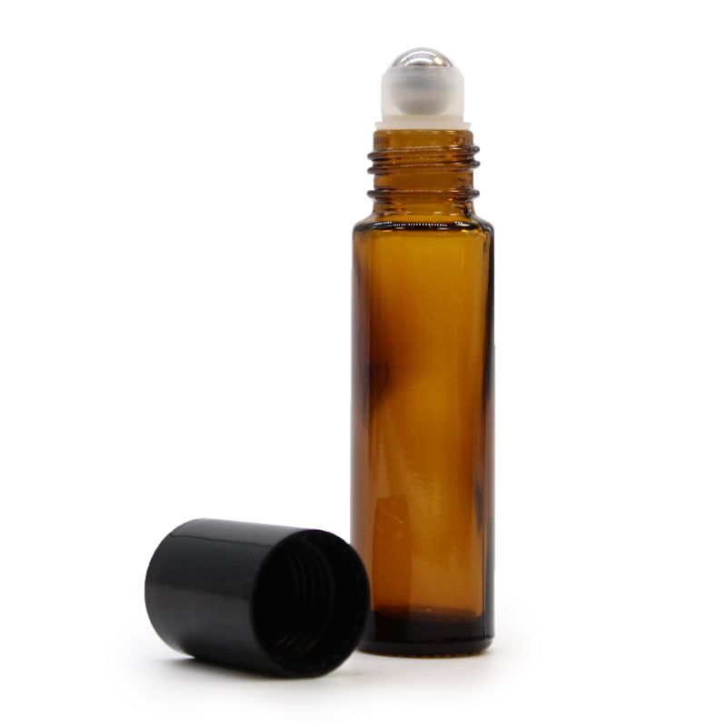 Amber Roller Bottles & Top