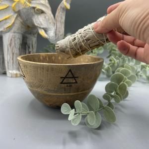 Wholesale Wooden Smudge and Ritual Offerings Bowl - AW Artisan Europe - Giftware Supplier