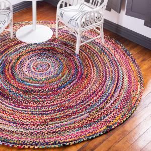 Wholesale Round Jute and Recycled Cotton Rugs - AW Artisan Europe - Giftware Supplier