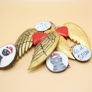 Wholesale Hand painted wooden Christmas ornaments - AW Artisan Europe - Giftware Supplier