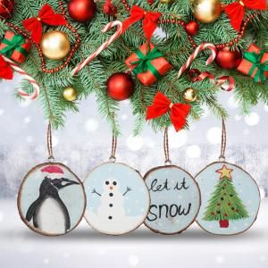Wholesale Hand painted wooden Christmas ornaments - AW Artisan Europe - Giftware Supplier