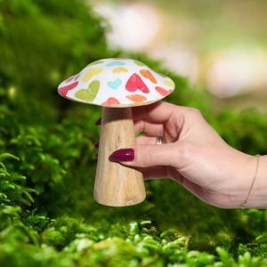 Wholesale Wooden Enamelled Mushroom Decoration - AW Artisan Europe - Giftware Supplier