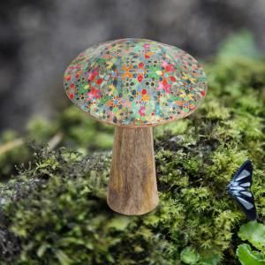 Wholesale Wooden Enamelled Mushroom Decoration - AW Artisan Europe - Giftware Supplier