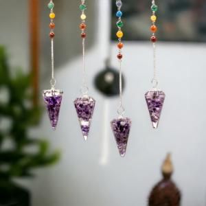 Wholesale Orgonite Power Chakra Pendulums - AW Artisan Europe - Giftware Supplier