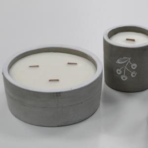Wholesale Concrete Wooden Wick Candle - AW Artisan Europe - Giftware Supplier