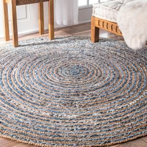 Wholesale Round Jute and Recycled Cotton Rugs - AW Artisan Europe - Giftware Supplier