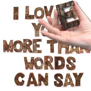 Wholesale Rustic Bark Letters & Numbers Display - AW Artisan Europe - Giftware Supplier