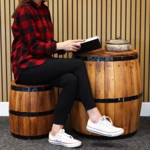 Wholesale Beer Barrel Table and Stool - AW Artisan Europe - Giftware Supplier