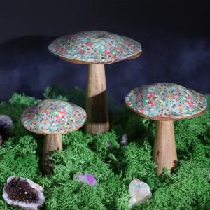 Wholesale Wooden Enamelled Mushroom Decoration - AW Artisan Europe - Giftware Supplier