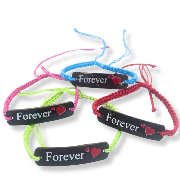 Handmade Friendship Bracelets - Friends Coconut Print (asst)