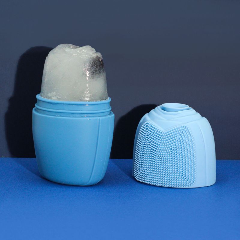 Silicone Ice Face Roller - Blue